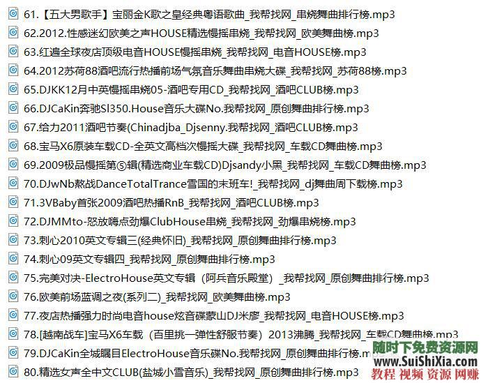 320K無損車載流行MP3音樂舞曲+MP4視頻神曲，共42G幾千首打包分享_趣資料教程資源插圖17