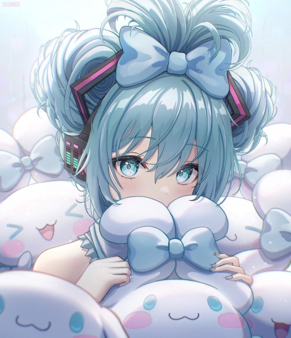萌萌的玉桂狗初音未來組合登場，雙倍的萌萌氣息超治愈插圖11