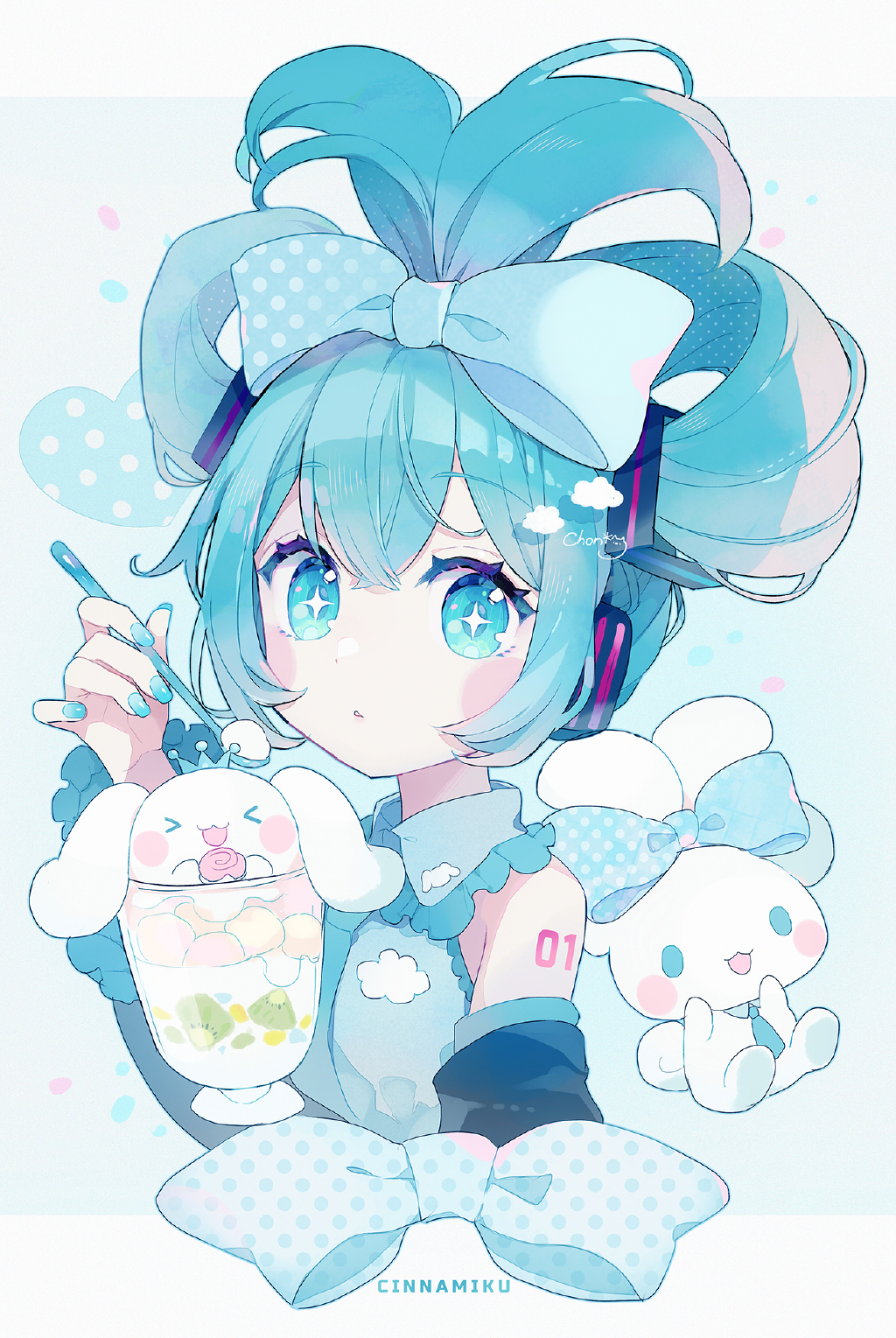 萌萌的玉桂狗初音未來組合登場，雙倍的萌萌氣息超治愈插圖21