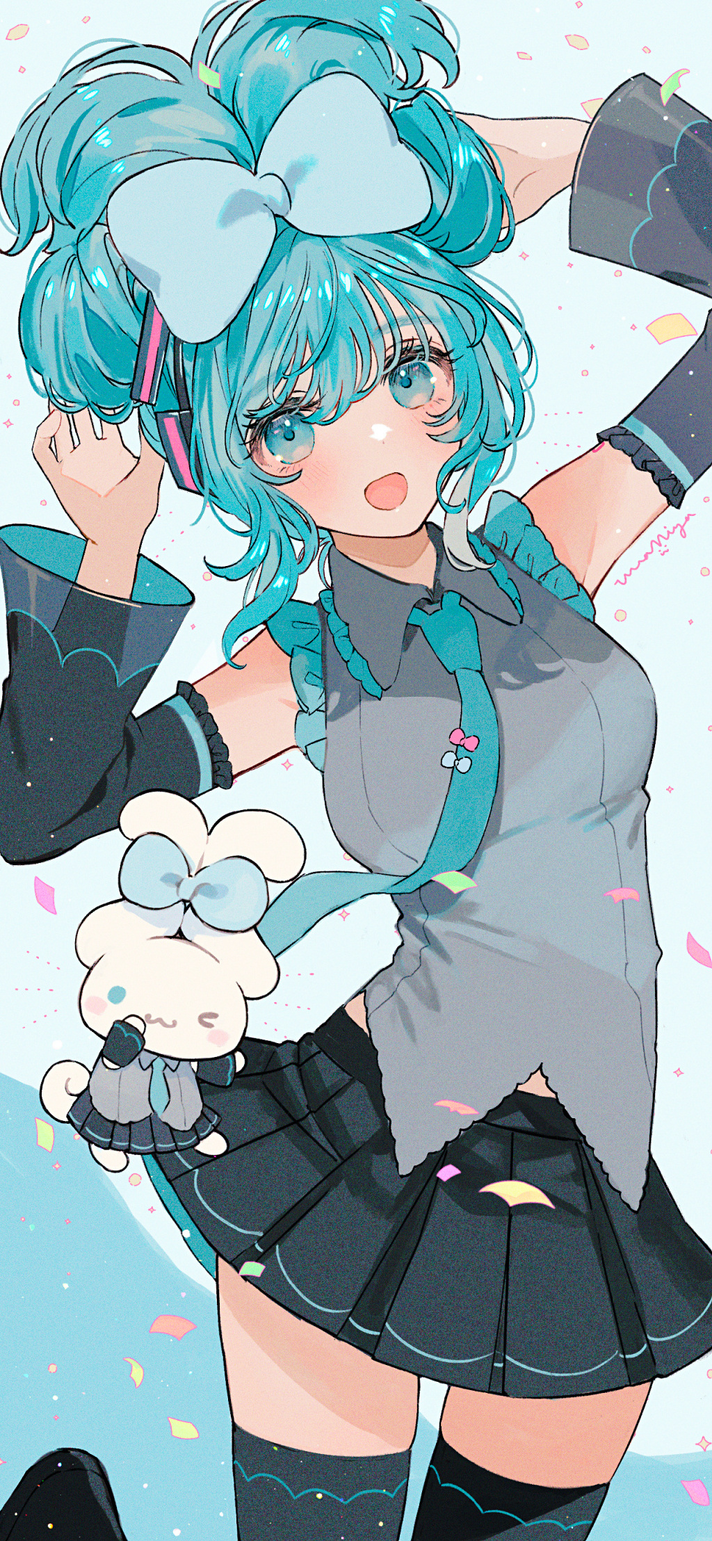 萌萌的玉桂狗初音未來組合登場，雙倍的萌萌氣息超治愈插圖18