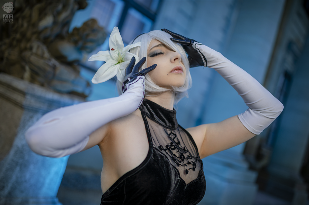 超好看的《尼爾：機械紀(jì)元》2B COS圖（CN：Mikomi Hokina）插圖