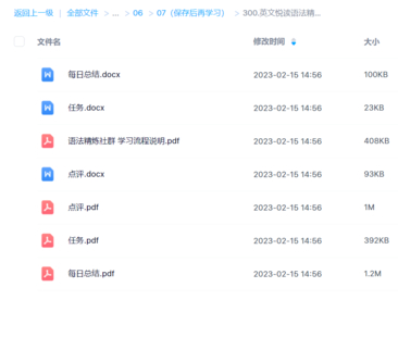 英文悅讀語法精煉社（完結）百度網盤