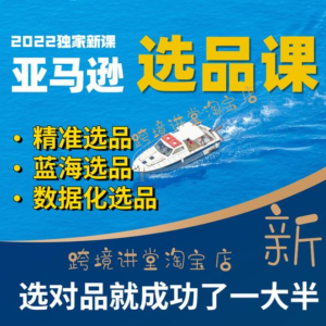 跨境人都在學(xué)的亞馬遜選品課，讓你從0成長為產(chǎn)品開發(fā)高手百度網(wǎng)盤插圖