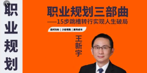 王新宇：職業(yè)規(guī)劃三部曲，15步跳槽轉行實現(xiàn)人生破局百度網盤插圖