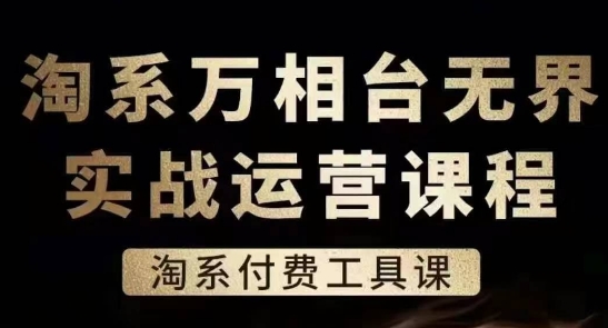 淘系萬(wàn)相臺(tái)無(wú)界實(shí)戰(zhàn)運(yùn)營(yíng)課，淘系付費(fèi)工具課插圖