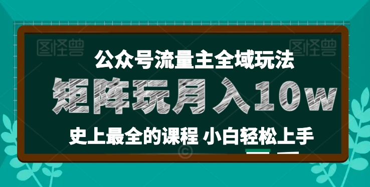麥子甜公眾號流量主全新玩法，核心36講小白也能做矩陣，月入10w+插圖