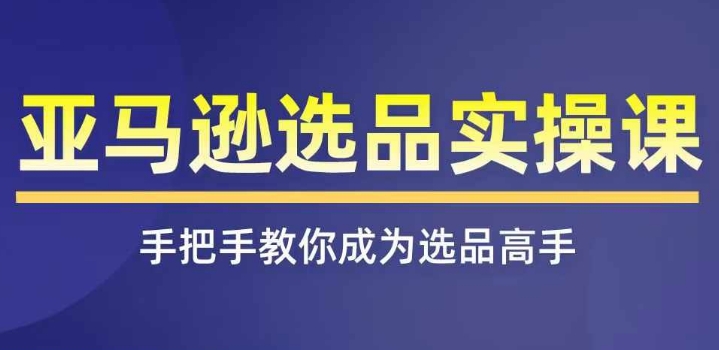 亞馬遜選品實(shí)操課程，快速掌握亞馬遜選品的技巧，覆蓋亞馬遜選品所有渠道插圖